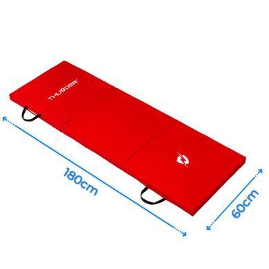Мат гимнастический THUNDER MG-02, 180 x 60 x 5 см, красный MG-02-RED