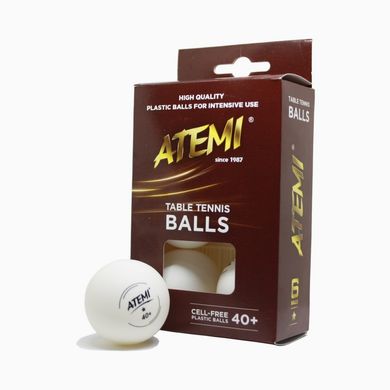 Мячи для настольного тенниса Atemi 1* 6шт. 4740152200069