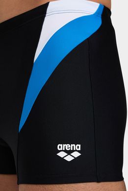 Плавки-боксери Arena SWIM SHORT PANEL чорний, білий, голубий Чол 100 00000024960