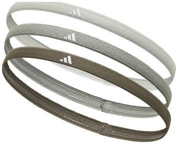 Пов'язки на голову Adidas Hairbands 3pk зелений, темно-сірий, сірий Уні One Size 00000035656