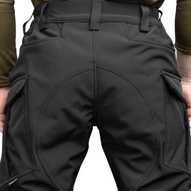 Штани тактичні демісезонні для ЗСУ Brotherhood UTP 2.0 SOFTSHELL чорні BH-SS-Black-44-170