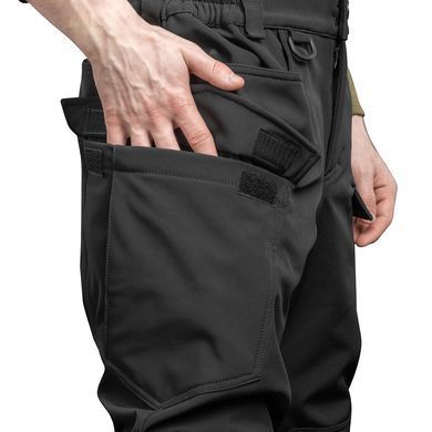 Штани тактичні демісезонні для ЗСУ Brotherhood UTP 2.0 SOFTSHELL чорні BH-SS-Black-44-170