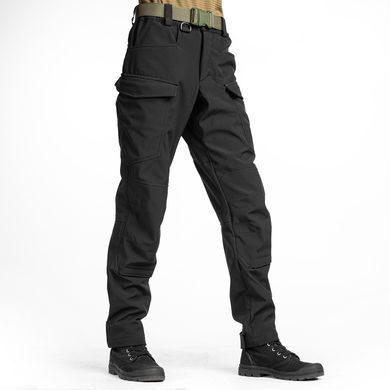 Штани тактичні демісезонні для ЗСУ Brotherhood UTP 2.0 SOFTSHELL чорні BH-SS-Black-44-170