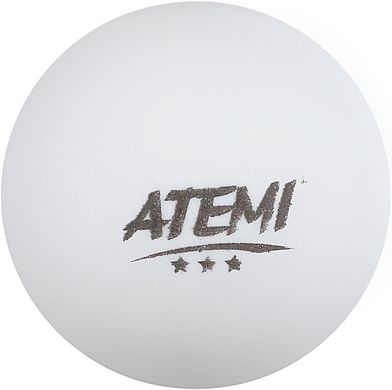 М'ячі для настільного тенісу Atemi 3* 6шт. білі at-003