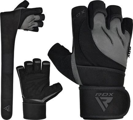 Тренировочные перчатки RDX GYM GLOVES MICRO черный, серый S (WGM-L4G) 00000041889