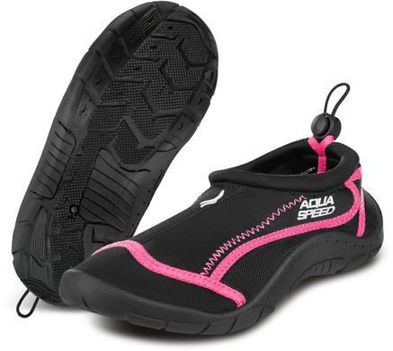 Аквашузи Aqua Speed AQUA SHOE MODEL 28D 9561 чорний, малиновий Уні 36 704-19