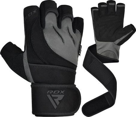 Тренировочные перчатки RDX GYM GLOVES MICRO черный, серый S (WGM-L4G) 00000041889
