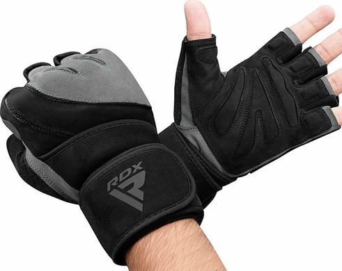 Тренировочные перчатки RDX GYM GLOVES MICRO черный, серый S (WGM-L4G) 00000041889