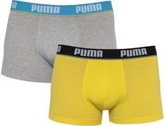 Труси-шорти Puma BASIC TRUNK 2P сірий, жовтий Чол S 00000009353
