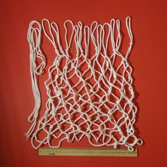 Сітка баскетбольна, шнур діаметром 3,5 мм. (укорочена) біла 10113