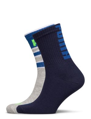 Шкарпетки Puma BOYS CLASSIC SOCK 2P STRIPES синій, сірий Діт 39-42 00000009527