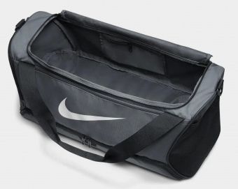 Сумка Nike NK BRSLA M DUFF - 9.5 60L сірий, чорний Уні 63,5х30,5х30,5 см DH7710-068
