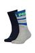 Шкарпетки Puma BOYS CLASSIC SOCK 2P STRIPES синій, сірий Діт 39-42 00000009527 фото 1