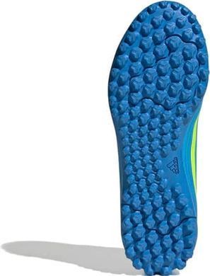Сороконожки детские Adidas F50 CLUB TF J голубой, желтый 33 (1UK) 20 см JS1491