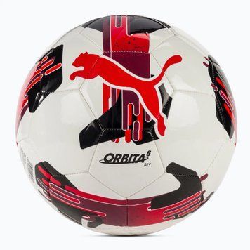 М'яч футбольний Puma Orbita 6 MS білий, чорний, бордовий 4 084335-04