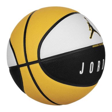 М'яч баскетбольний Nike JORDAN ULTIMATE 2.0 8P DEFLATED білий, чорний, жовтий Уні 7 00000029785