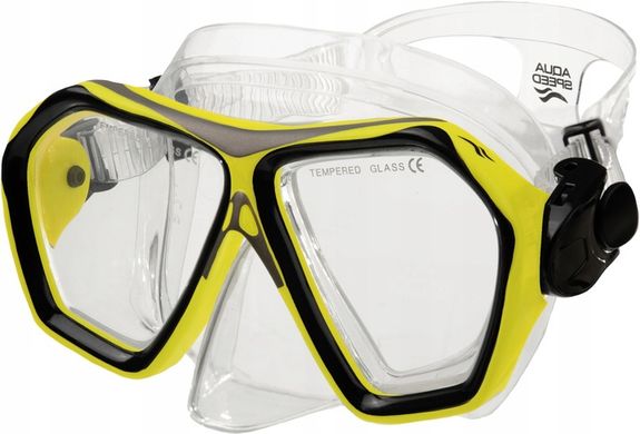 Набір маска і трубка Aqua Speed Blaze + Borneo 60320 жовтий, чорний Уні OSFM 00000027773