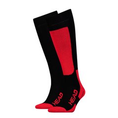 Шкарпетки гірськолижні Head UNISEX SKI KNEEHIGH 2PPK чорний, червоний Уні 35-38 00000007596