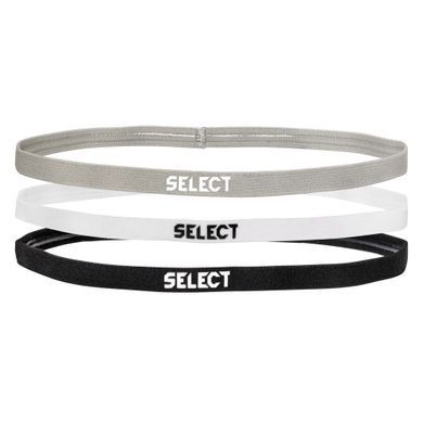 Пов'язка для волосся Select Hairband сірий, білий, чорний Уні 48см 697750-001