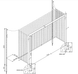 Алюминиевые футбольные ворота 7,32x2,44 c растяжками, стационарные - гильзи/для бетонирования RS0072B RS0072B фото 1