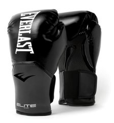 Боксерські рукавиці Everlast ELITE TRAINING GLOVES чорний, сірий Уні 10 унцій 00000024541