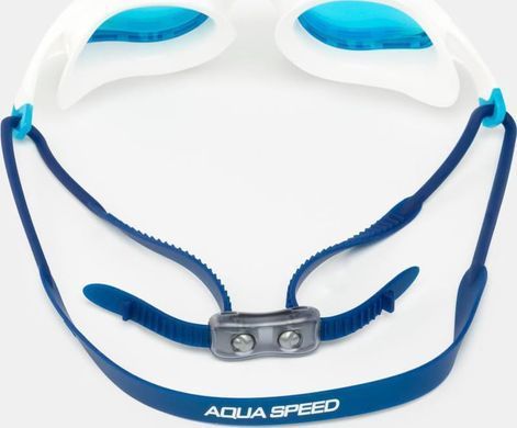 Окуляри для плавання Aqua Speed VORTEX MIRROR+CASE 8897 білий, синій, блакитний One Size 230-51