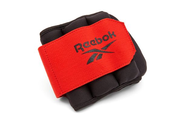 Обважнювачі зап'ястя Reebok Flexlock Wrist Weights чорний, червоний Уні 0.5 кг 00000026245
