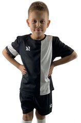 Дитяча футбольна форма X2 (футболка+шорти), розмір M (чорний/білий) DX2001BK/W-M DX2001BK/W