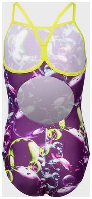 Купальник закритий для дівчат Arena SOAP BUBBLES SWIMSUIT LIGHT DR фіолетовий Діт  008994-960