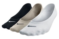 Шкарпетки Nike W NK EVERYDAY LTWT FOOT 3PR чорний, білий, бежевий Жін 38-42 00000008581