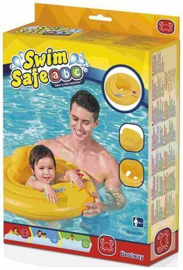 Плавальне сидіння зі спинкою Aqua Speed BESTWAY BABY SEAT 5657 69 см жовтий Діт age 0-1 768