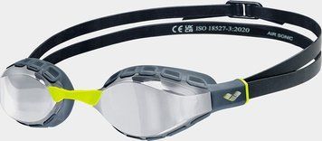 Очки для плавания Arena AIR SONIC MIRROR серый, черный One Size 011004-130