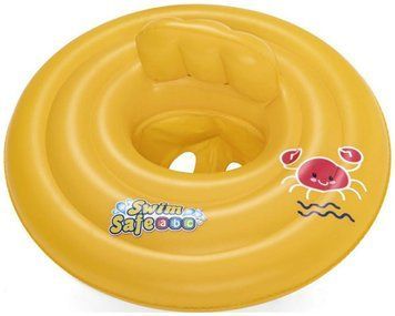 Плавальне сидіння зі спинкою Aqua Speed BESTWAY BABY SEAT 5657 69 см жовтий Діт age 0-1 768