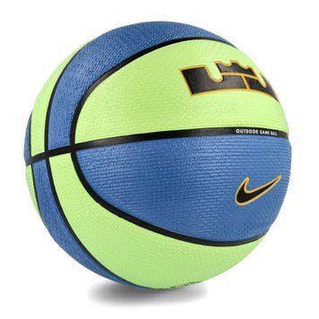 М'яч баскетбольний Nike PLAYGROUND 2.0 8P L JAMES DEFLATED LIME GLOW/BK/UNIVERSITY GOLD/BLACK size 7 N.100.4372.395.07