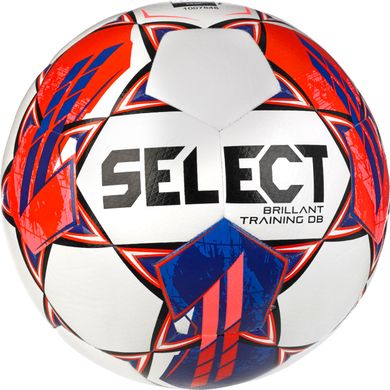 М'яч футбольний Select BRILLANT TRAINING DB v23 білий, червоний Уні 5 00000024172