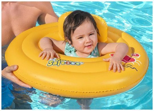 Плавальне сидіння зі спинкою Aqua Speed BESTWAY BABY SEAT 5657 69 см жовтий Діт age 0-1 768