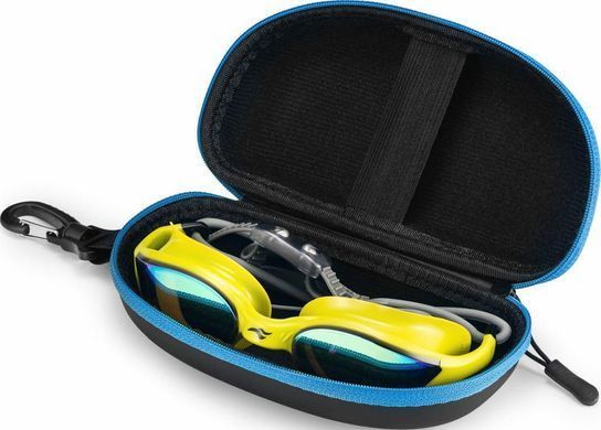 Окуляри для плавання Aqua Speed VORTEX MIRROR+CASE 8898 жовтий, сірий One Size 230-38