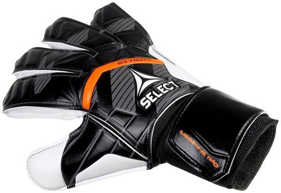 Рукавички воротарські Select GOALKEEPER GLOVES 03 YOUTH v25 чорний, білий Діт  601031-101
