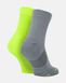 Шкарпетки Nike U NK MLTPLIER ANKLE 2PR сірий, зелений Уні 38-42 00000021254 фото 2