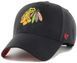 Кепка MVP 47 Brand CHIACGO BLACKHAWKS BALLPARK S черный Уни One Size BLPMS04WBP-BKB фото 1