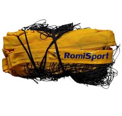 Сетка волейбольная Romi Sport "Тренировочная" (2.7мм.капрон, 8.5 м.) black/yellow Sia000026
