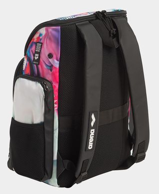 Рюкзак Arena SPIKY III BACKPACK 35 ALLOVER 35L чорний, білий, блакитний Уні 30x23x46 см 00000032586