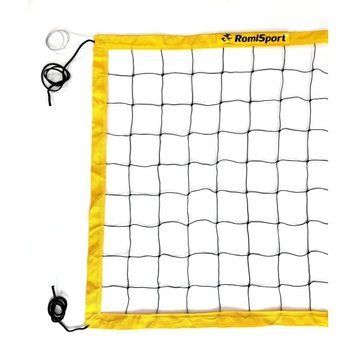 Сітка волейбольна Romi Sport "Тренувальна" (2.7мм.капрон, 8.5 м.) black/yellow Sia000026