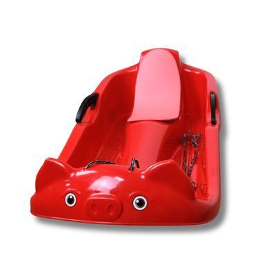 Санки пластикові з гальмами Prime Sport Snow Rider червоні PS-0007R
