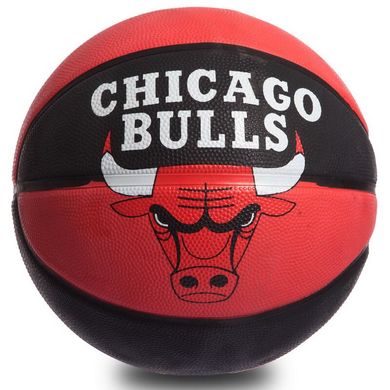 Мяч баскетбольный резиновый SPALDING 83173Z NBA TEAM BULL OUTDOOR №7  83173Z
