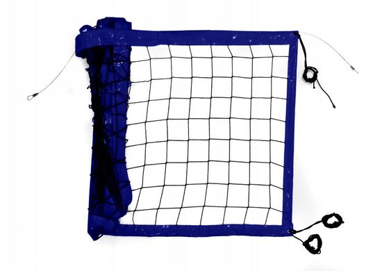 Профессиональная волейбольная сетка RomiSport "Пляжная 3 мм. (PP)" black/blue RS1040PP