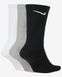 Шкарпетки Nike U NK EVERYDAY LTWT CREW 3PR чорний, білий, сірий Уні 46-50 00000007747 фото 4