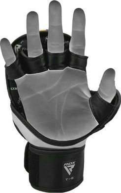 Тренировочные перчатки RDX GRAPPLING GLOVES REX T6 PLUS черный, красный, белый XL (GGR-T6R) GGR-T6R