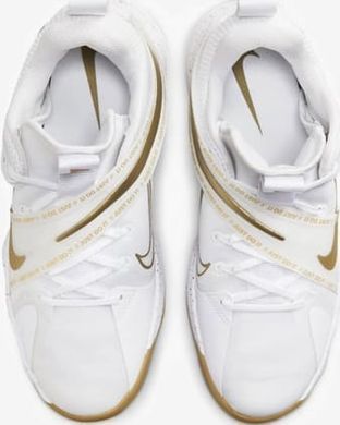 Обувь для волейбола Nike React Hyperset SE белая, золотистая 45.5 (11.5US) 29.5 см DJ4473-170