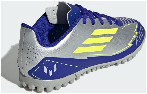 Сороконіжки Adidas F50 CLUB TF J MESSI сріблястий Діт 38 2/3 EU (23,8см) 00000036485